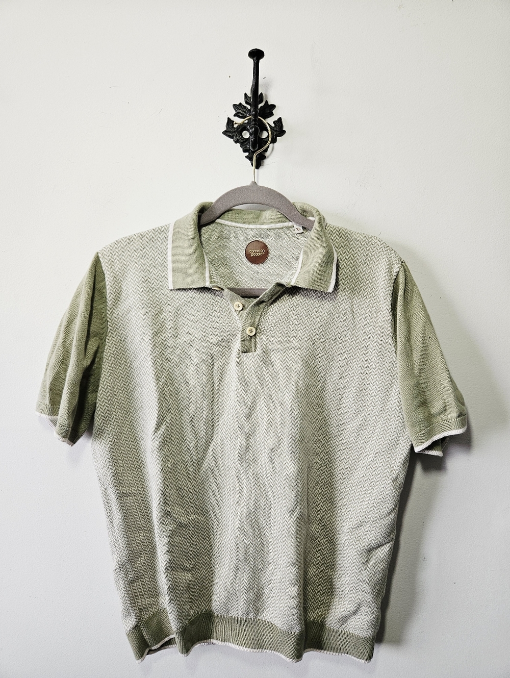 Common People Carson Knit Polo Shirt Size XL 100% Cotton
